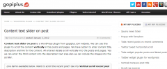 Content text slider on post screenshot 1