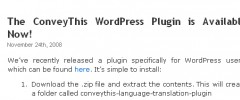 ConveyThis Blog Translator screenshot 2