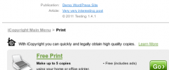 iCopyright Toolbar screenshot 3