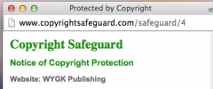 Copyright Safeguard Footer Notice screenshot 1