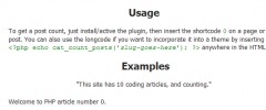 Count Posts in a Category, Tag, or Custom Taxonomy screenshot 1