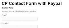 CP Contact Form with Paypal screenshot 4