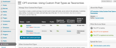 CPT-onomies: Using Custom Post Types as Taxonomies screenshot 1
