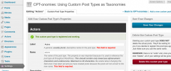 CPT-onomies: Using Custom Post Types as Taxonomies screenshot 2