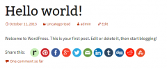 Crafty Social Buttons screenshot 1