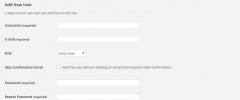 Create User With Password Multisite screenshot 1