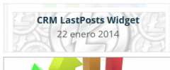 CRM LastPosts Widget screenshot 2