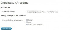 CrunchBase API Widget screenshot 2