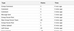 CubePoints Buddypress Integration screenshot 2