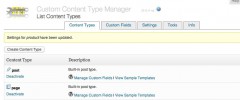 Custom Content Type Manager screenshot 2