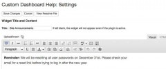 Custom Dashboard Help Widget screenshot 2