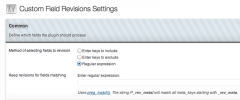 Custom Field Revisions screenshot 1