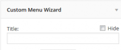 Custom Menu Wizard Widget screenshot 1