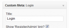 Custom Meta Widget screenshot 1