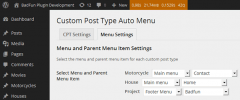 Custom Post Type Auto Menu screenshot 2