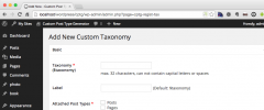 Custom Post Type Generator screenshot 2