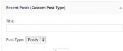 Custom Post Type Widgets screenshot 1