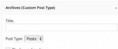 Custom Post Type Widgets screenshot 2
