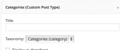 Custom Post Type Widgets screenshot 3