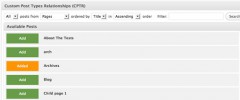 Custom Post Types Relationships (CPTR) screenshot 1