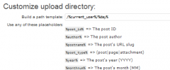Custom Upload Dir screenshot 1