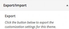 Customizer Export/Import screenshot 1