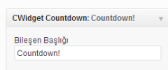 CWidget Countdown screenshot 1