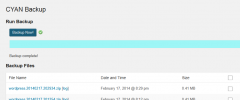CYAN Backup screenshot 1
