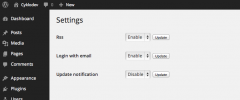 Cyklodev WP Settings screenshot 1