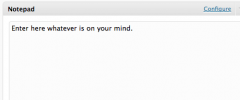 Dashboard Notepad screenshot 1