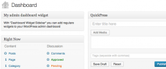 Dashboard Widget Sidebar screenshot 3