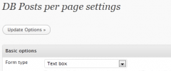 DB Posts per page screenshot 1