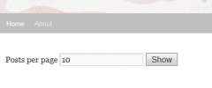 DB Posts per page screenshot 2