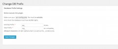 Change DB Prefix screenshot 1