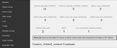 Debug Bar Constants screenshot 2