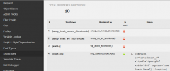 Debug Bar Shortcodes screenshot 2
