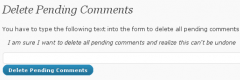 Delete Pending Comments screenshot 1