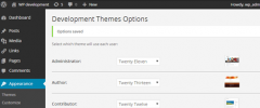 Development Theme screenshot 1
