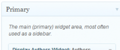 Display Authors Widget screenshot 1