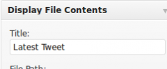 Display File Contents Widget screenshot 1