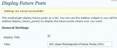Display Future Posts screenshot 1