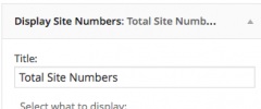 === Display Site Numbers  === screenshot 1