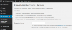 Disqus latest comments addon screenshot 2