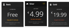 Responsive Pricing Table screenshot 1