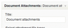 Document Attachment Widget screenshot 1