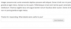Document Feedback screenshot 2