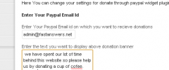donate through paypal widget screenshot 2