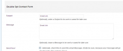 Double Opt Contact Form 1.2.3 screenshot 1