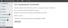 DX Unanswered Comments screenshot 2