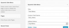 Dynamic Sidebar Menu screenshot 1